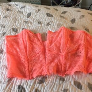 Neon VS strapless corset